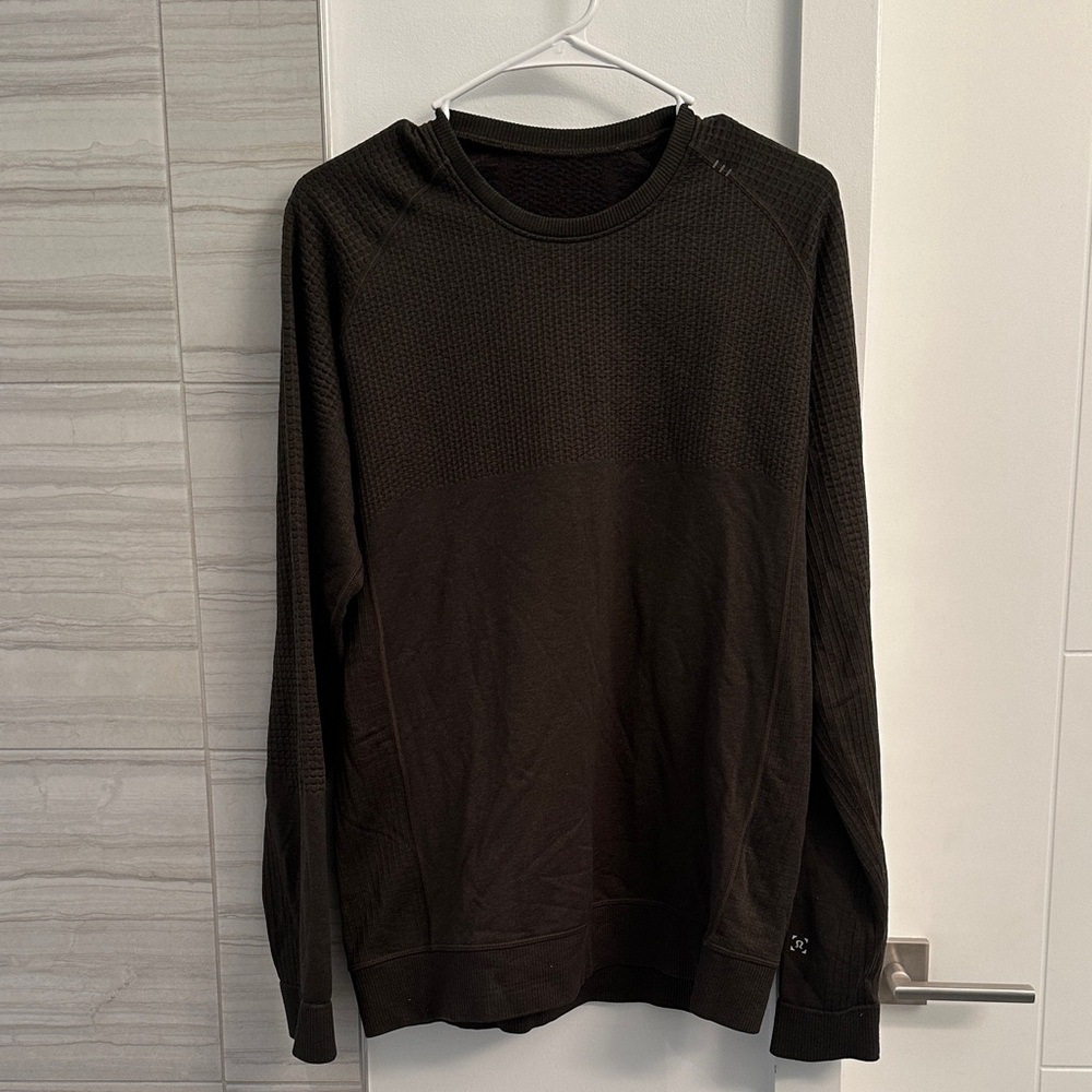 Lululemon Green Brown Sweater sz M